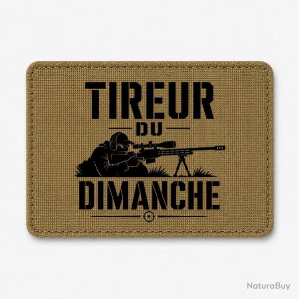 Patch Tir Sportif - Tireur du dimanche - Carabine - Coyote / Noir