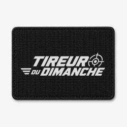 Patch Tir Sportif - Tireur du dimanche - Lettrage dynamique - Noir / Blanc
