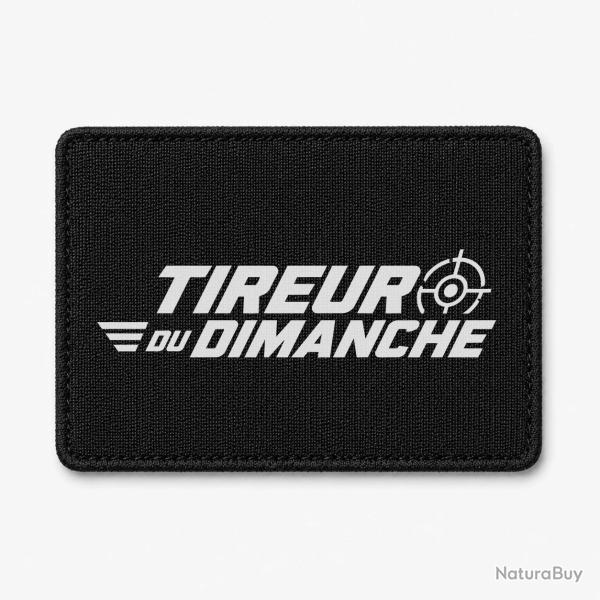Patch Tir Sportif - Tireur du dimanche - Lettrage dynamique - Noir / Blanc