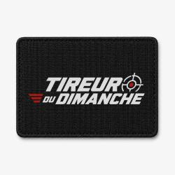 Patch Tir Sportif - Tireur du dimanche - Lettrage dynamique - Noir / Orange