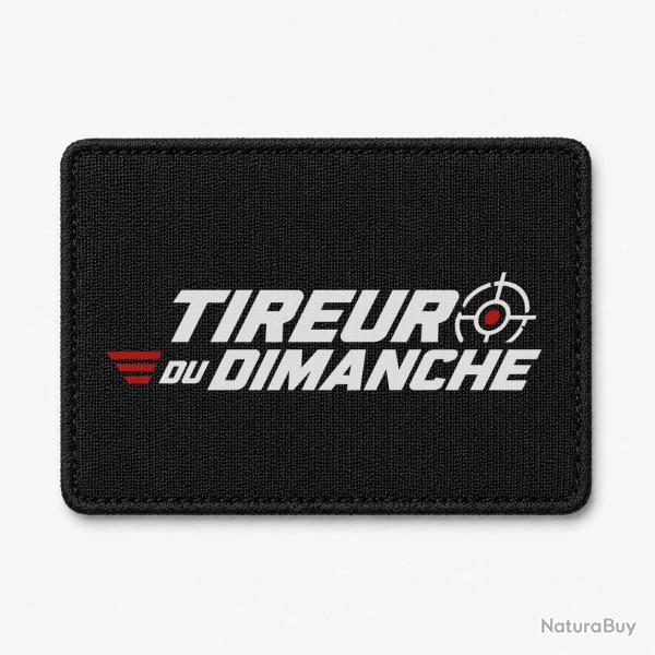 Patch Tir Sportif - Tireur du dimanche - Lettrage dynamique - Noir / Orange