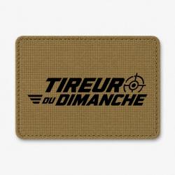 Patch Tir Sportif - Tireur du dimanche - Lettrage dynamique - Coyote / Noir