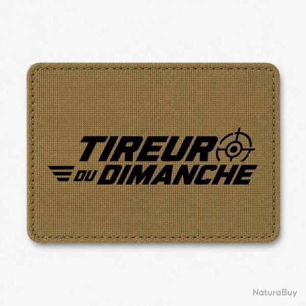 Patch Tir Sportif - Tireur du dimanche - Lettrage dynamique - Coyote / Noir