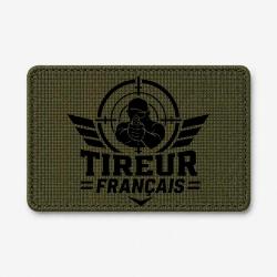 Patch Tir Sportif - Tireur fran&ccedil;ais - Olive / Noir