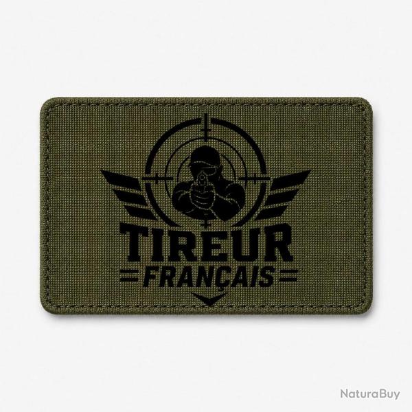 Patch Tir Sportif - Tireur fran�ais - Olive / Noir