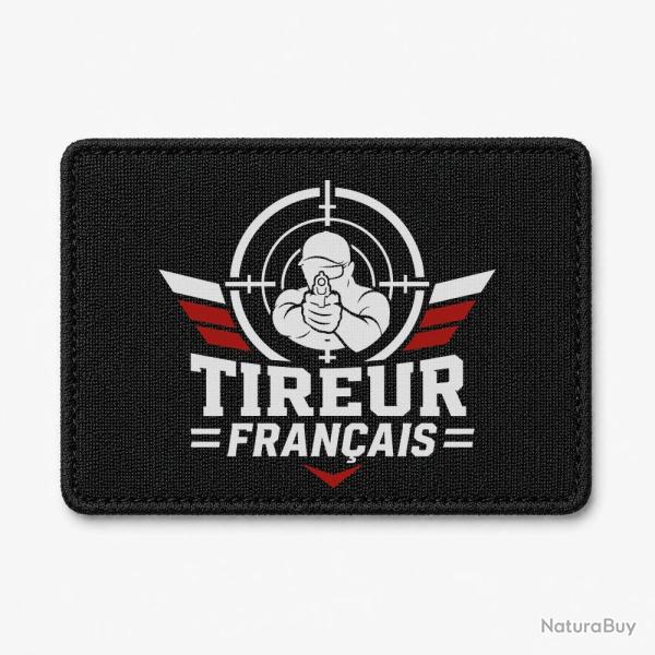 Patch Tir Sportif - Tireur fran�ais - Noir / Orange