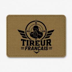 Patch Tir Sportif - Tireur fran&ccedil;ais - Coyote / Noir