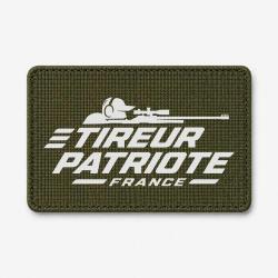 Patch Tir Sportif - Tireur patriote - Olive / Blanc