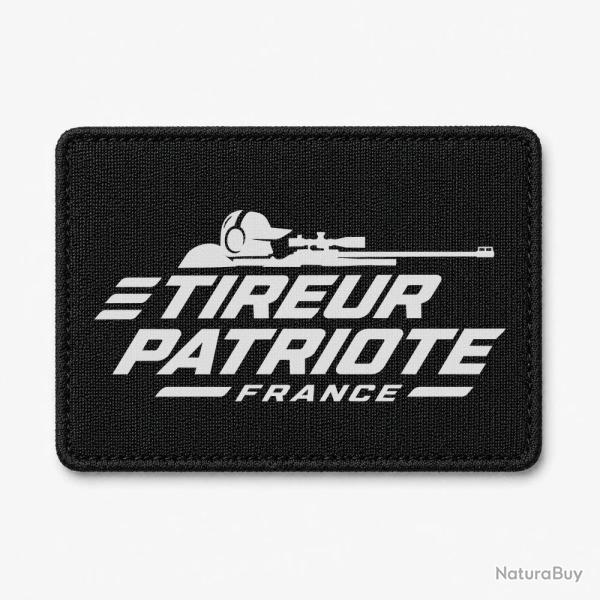 Patch Tir Sportif - Tireur patriote - Noir / Blanc