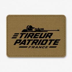 Patch Tir Sportif - Tireur patriote - Coyote / Noir