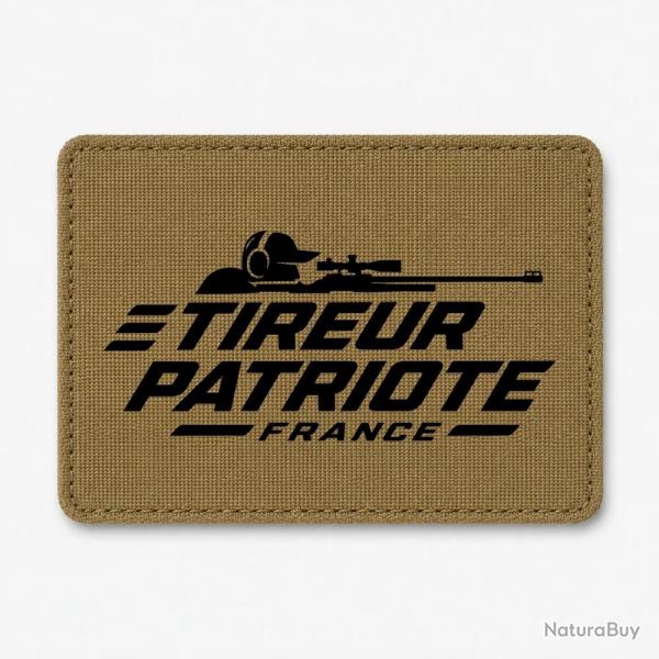Patch Tir Sportif - Tireur patriote - Coyote / Noir