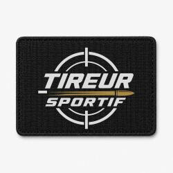 Patch Tir Sportif - Tireur sportif - Typographie - Noir / Orange