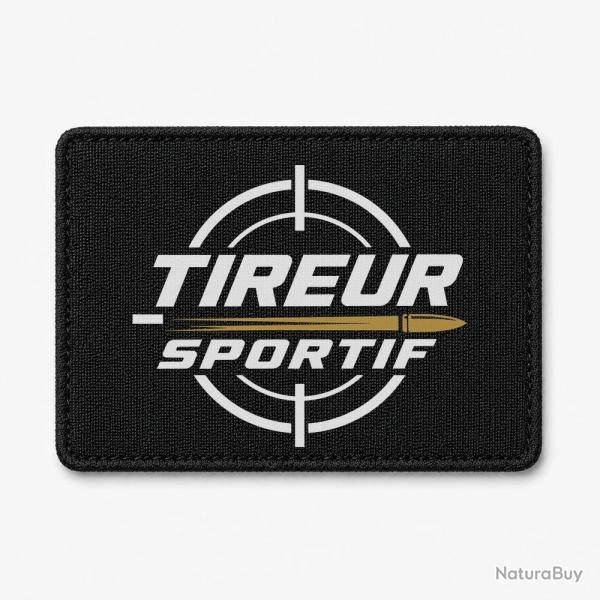 Patch Tir Sportif - Tireur sportif - Typographie - Noir / Orange