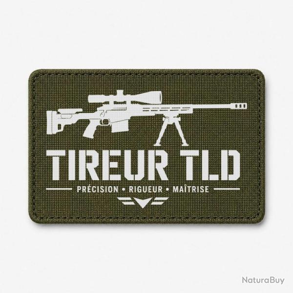 Patch Tir Sportif - Tireur TLD - Olive / Blanc