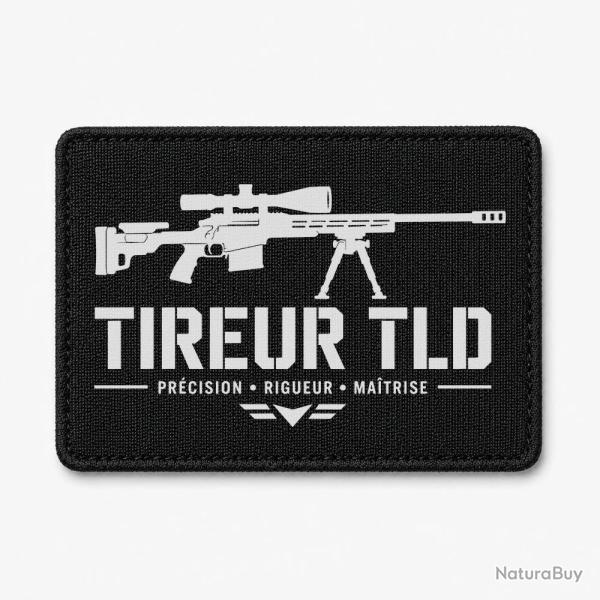 Patch Tir Sportif - Tireur TLD - Noir / Blanc