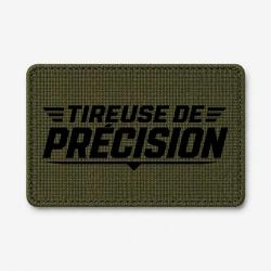 Patch Tir Sportif - Tireuse de pr&eacute;cision - Olive / Noir