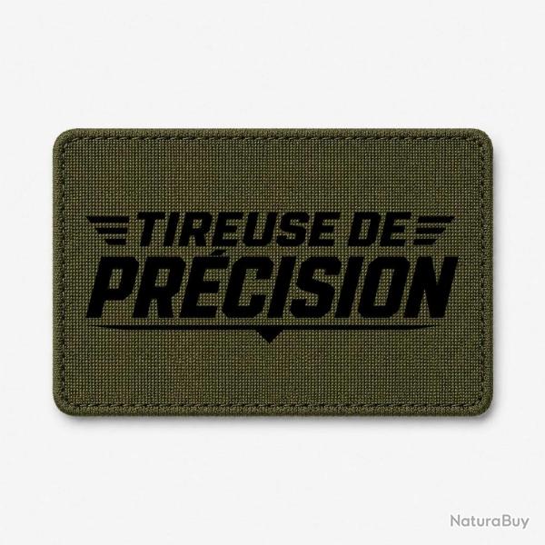 Patch Tir Sportif - Tireuse de pr�cision - Olive / Noir