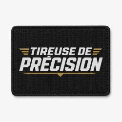 Patch Tir Sportif - Tireuse de pr&eacute;cision - Noir / Orange