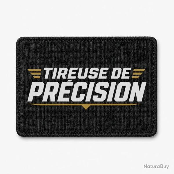 Patch Tir Sportif - Tireuse de pr�cision - Noir / Orange