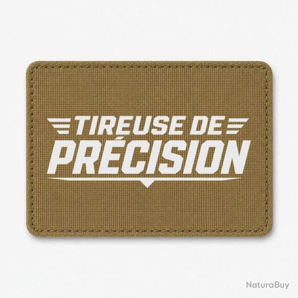 Patch Tir Sportif - Tireuse de pr�cision - Coyote / Blanc
