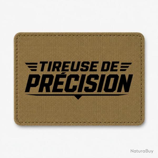 Patch Tir Sportif - Tireuse de pr�cision - Coyote / Noir