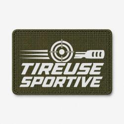 Patch Tir Sportif - Tireuse sportive - Cible dynamique - Olive / Blanc