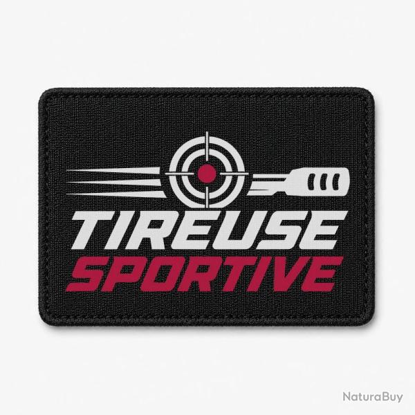 Patch Tir Sportif - Tireuse sportive - Cible dynamique - Noir / Orange
