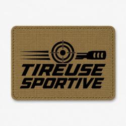 Patch Tir Sportif - Tireuse sportive - Cible dynamique - Coyote / Noir