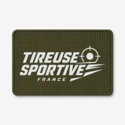 Patch Tir Sportif - Tireuse sportive France - Olive / Blanc