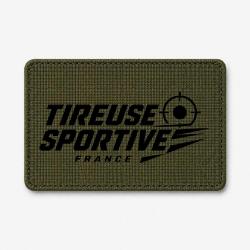 Patch Tir Sportif - Tireuse sportive France - Olive / Noir
