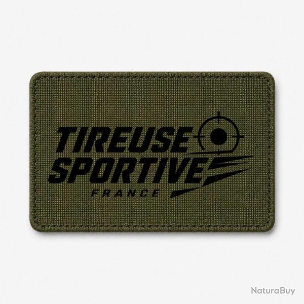 Patch Tir Sportif - Tireuse sportive France - Olive / Noir