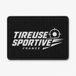 Patch Tir Sportif - Tireuse sportive France - Noir / Blanc