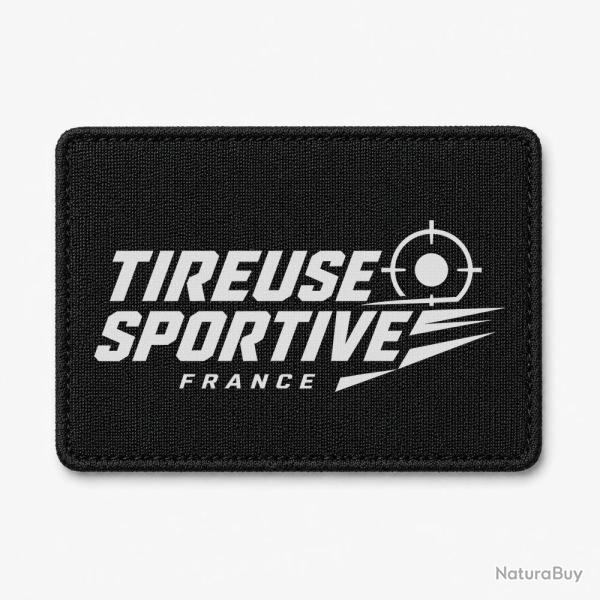 Patch Tir Sportif - Tireuse sportive France - Noir / Blanc