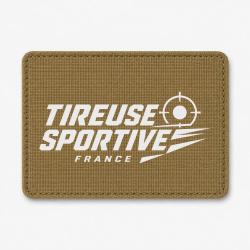 Patch Tir Sportif - Tireuse sportive France - Coyote / Blanc