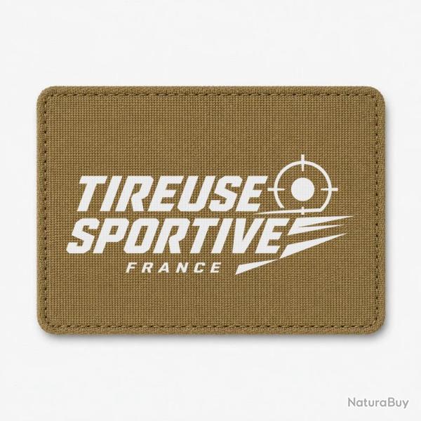 Patch Tir Sportif - Tireuse sportive France - Coyote / Blanc