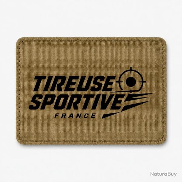 Patch Tir Sportif - Tireuse sportive France - Coyote / Noir