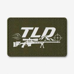Patch Tir Sportif - TLD - Montagne et carabine - Olive / Blanc