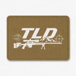 Patch Tir Sportif - TLD - Montagne et carabine - Coyote / Blanc