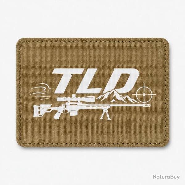 Patch Tir Sportif - TLD - Montagne et carabine - Coyote / Blanc