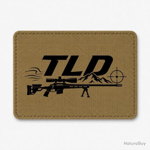 Patch Tir Sportif - TLD - Montagne et carabine - Coyote / Noir