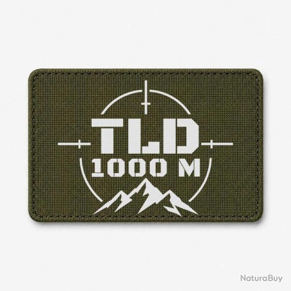 Patch Tir Sportif - TLD 1000 m�tres - Olive / Blanc