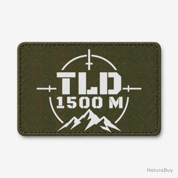 Patch Tir Sportif - TLD 1500 m�tres - Olive / Blanc