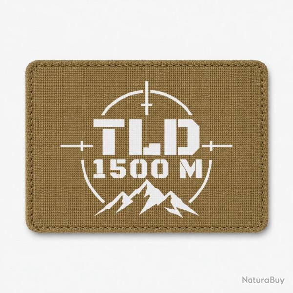 Patch Tir Sportif - TLD 1500 m�tres - Coyote / Blanc