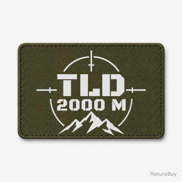 Patch Tir Sportif - TLD 2000 m�tres - Olive / Blanc