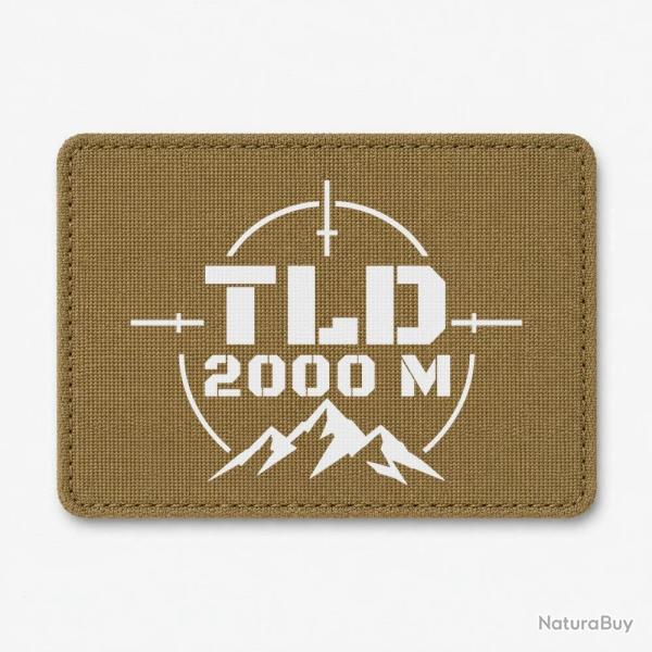 Patch Tir Sportif - TLD 2000 m�tres - Coyote / Blanc