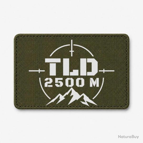 Patch Tir Sportif - TLD 2500 m�tres - Olive / Blanc