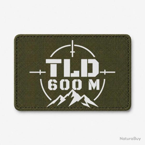 Patch Tir Sportif - TLD 600 m�tres - Olive / Blanc