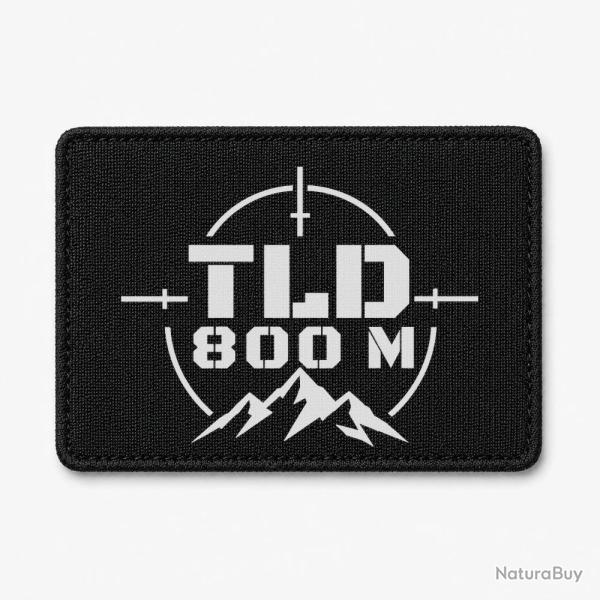 Patch Tir Sportif - TLD 800 m�tres - Noir / Blanc