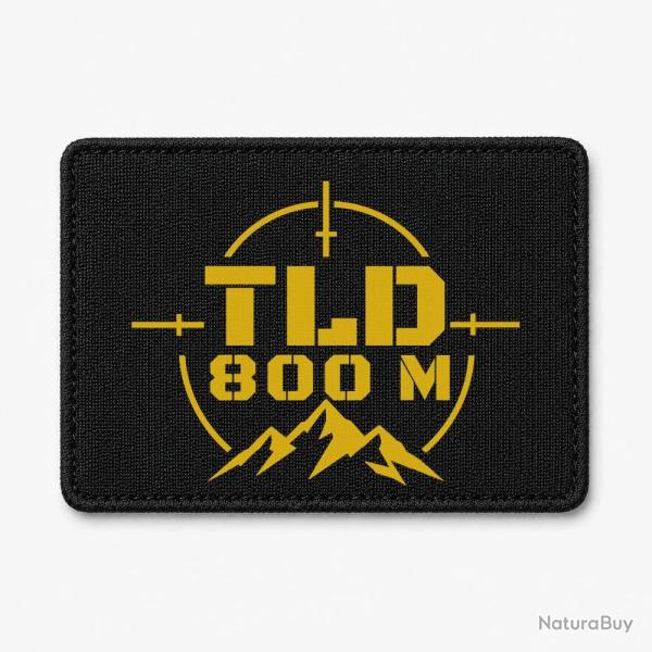 Patch Tir Sportif - TLD 800 m�tres - Noir / Orange
