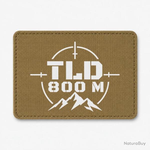Patch Tir Sportif - TLD 800 m�tres - Coyote / Blanc